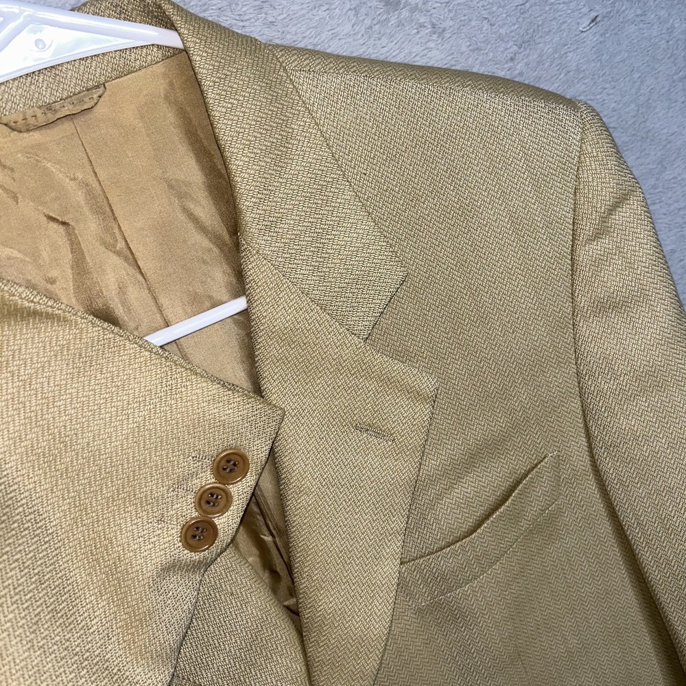 Cerruti 1881 Pure Wool 46 Slim Fit  Brown  3 Button Made Italy double vented